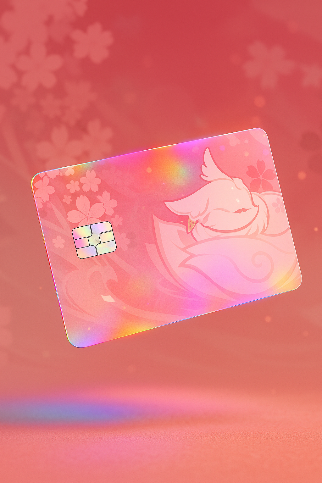 ✨ Yae Miko Sakura Glow Debit Card Skin