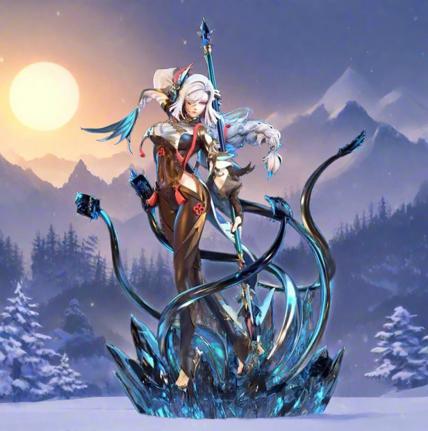 【Presale】Genshin Impact Action Figurals Shenhe Game Character Sculpture Anime Statue Figures Cartoon Toy Collectible Model
