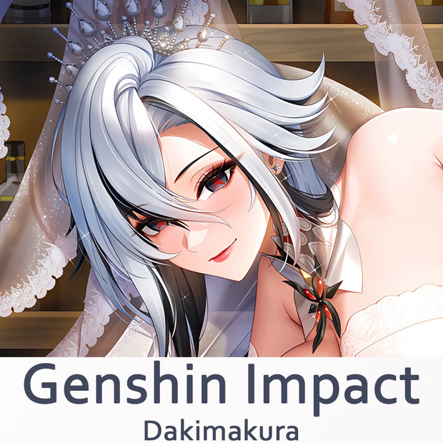 Genshin Impact Arlecchino Dakimakura 2WAY Hugging Body Pillow Case Anime Pillow Cushion Cover Xmas Gifts