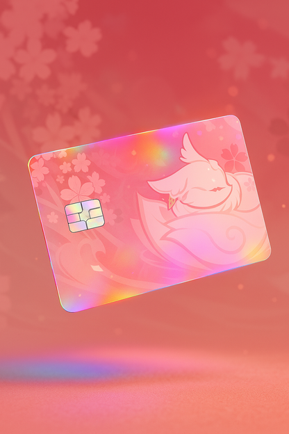 ✨ Yae Miko Sakura Glow Debit Card Skin