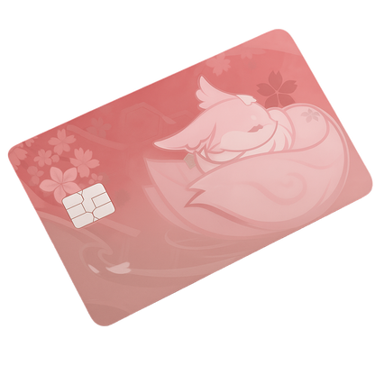 ✨ Yae Miko Sakura Glow Debit Card Skin