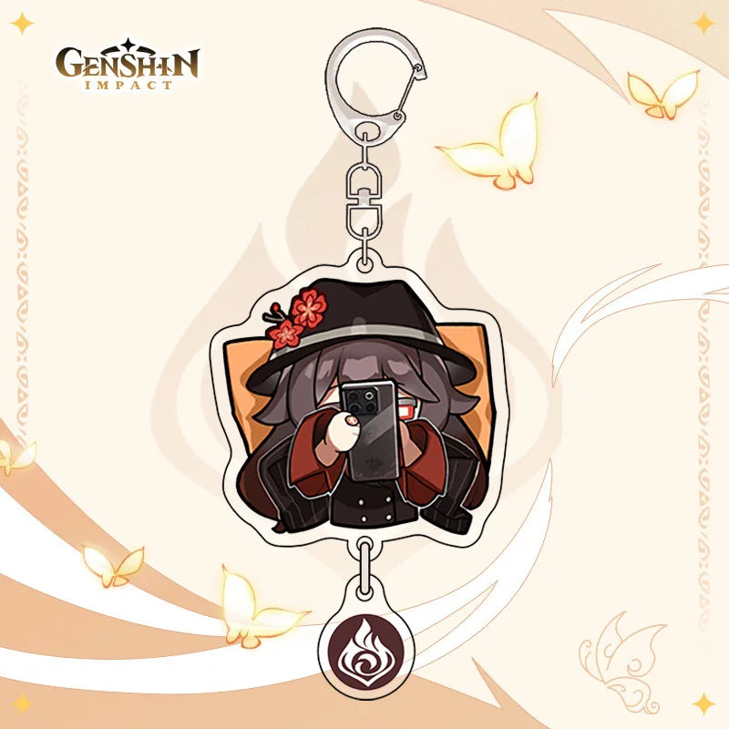 Hu Tao Keychain Set 🔥 | 6x Expressions of Pure Chaos