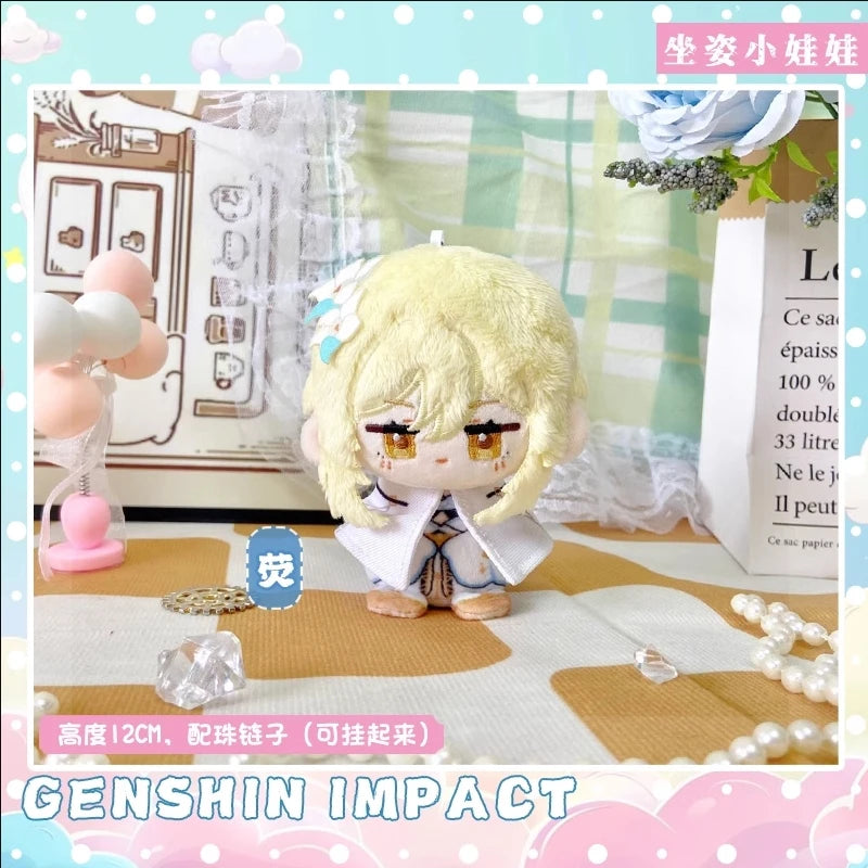 ✨ Genshin Impact Mini Plush Sitting Dolls – Chibi Character Collection