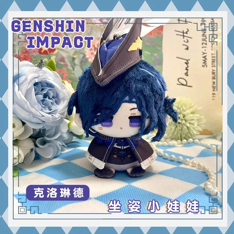 ✨ Genshin Impact Mini Plush Sitting Dolls – Chibi Character Collection