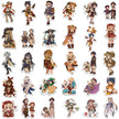 🌈 Genshin Impact Sticker Pack – 50+ Adorable Chibi Characters!