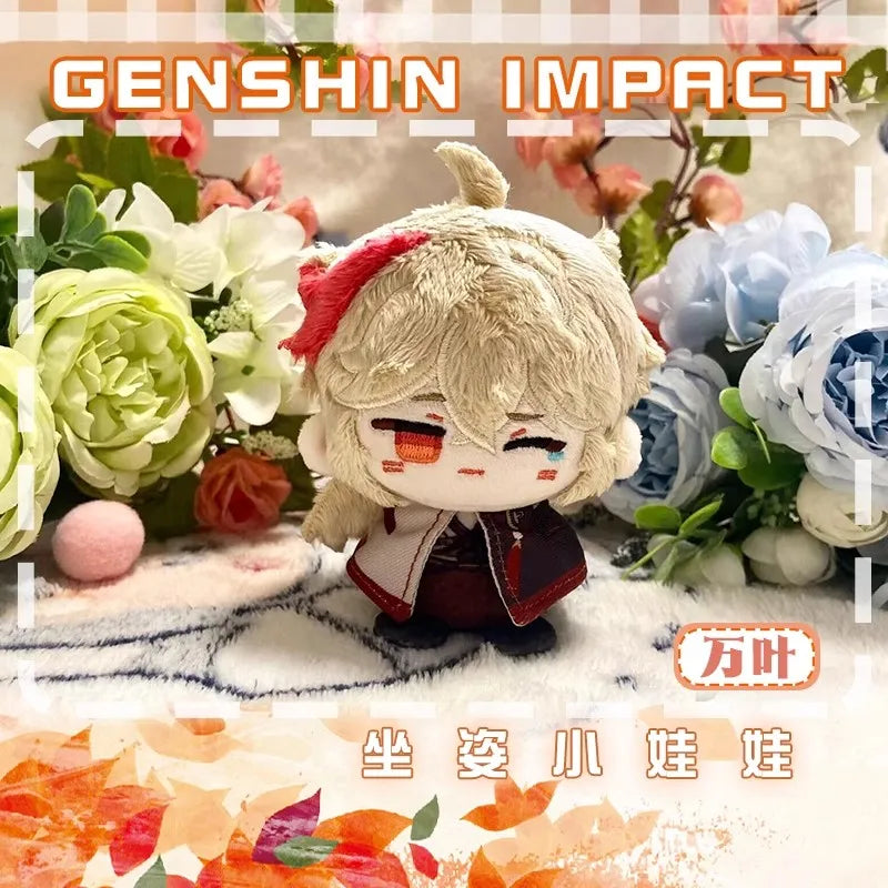 ✨ Genshin Impact Mini Plush Sitting Dolls – Chibi Character Collection