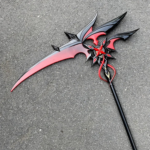 Crimson Moon's Semblance – Arlecchino Scythe Cosplay Weapon