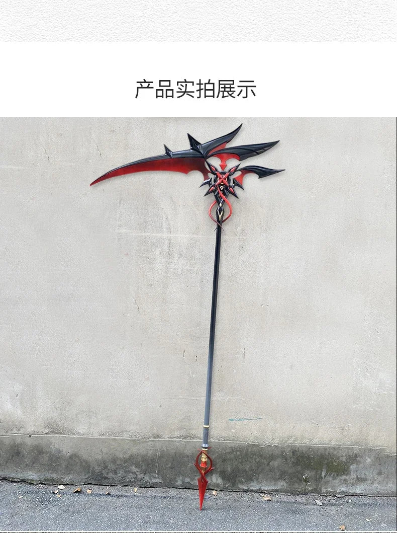 Crimson Moon's Semblance – Arlecchino Scythe Cosplay Weapon