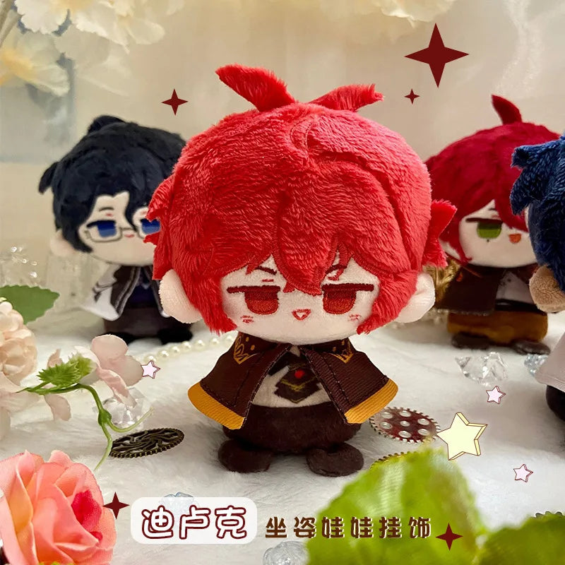✨ Genshin Impact Mini Plush Sitting Dolls – Chibi Character Collection