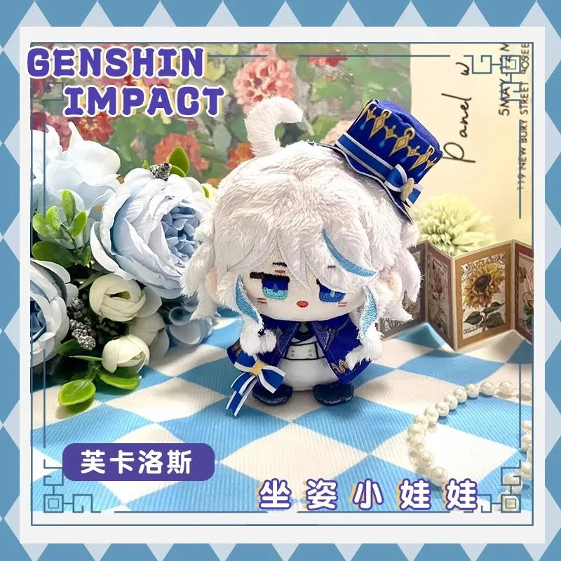✨ Genshin Impact Mini Plush Sitting Dolls – Chibi Character Collection