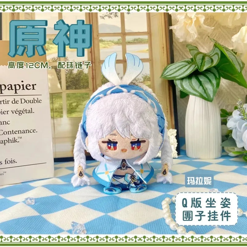✨ Genshin Impact Mini Plush Sitting Dolls – Chibi Character Collection