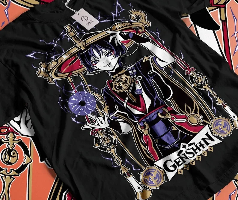 Electro Rebellion: Scaramouche Genshin Shirt