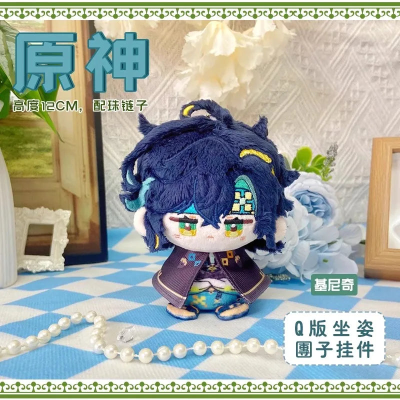 ✨ Genshin Impact Mini Plush Sitting Dolls – Chibi Character Collection