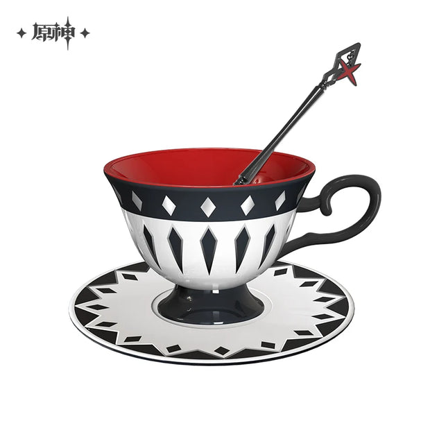 Fatui Teacup Set – Arlecchino's Elegance in Porcelain