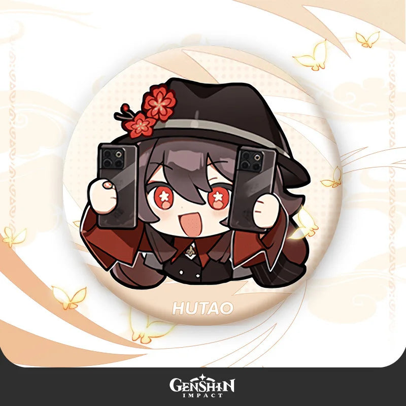Hu Tao Keychain Set 🔥 | 6x Expressions of Pure Chaos