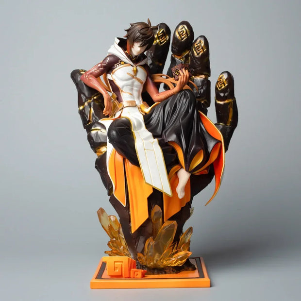 Zhongli Geo Archon Statue 🪨 | Eternal Elegance in Solid Resin
