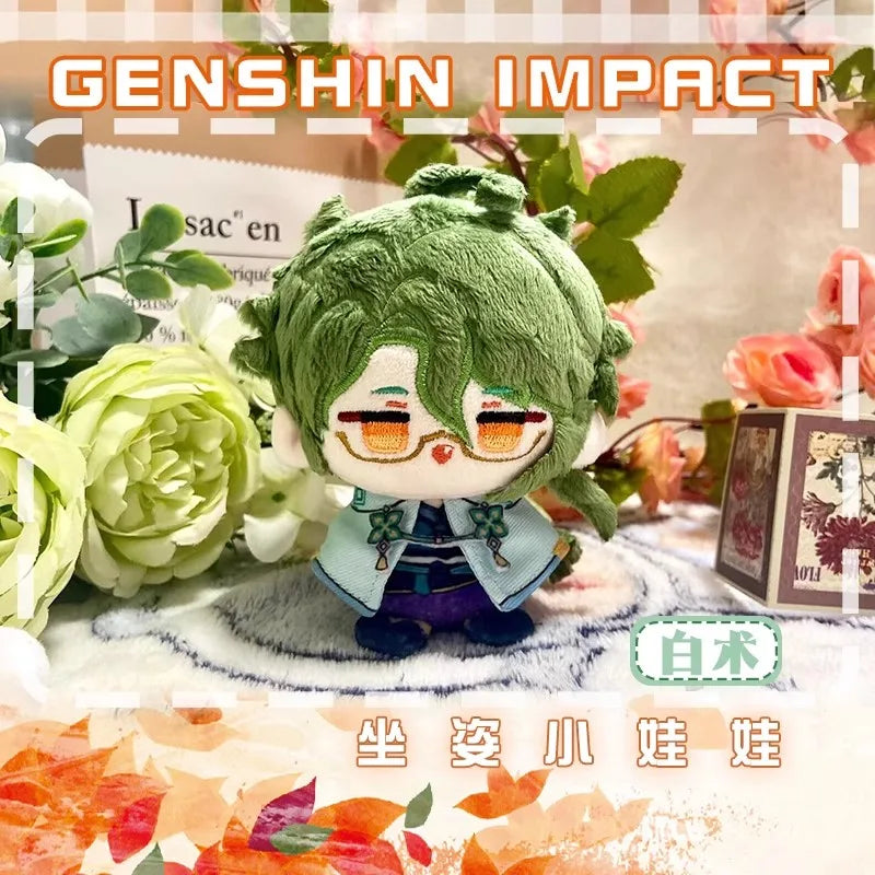✨ Genshin Impact Mini Plush Sitting Dolls – Chibi Character Collection