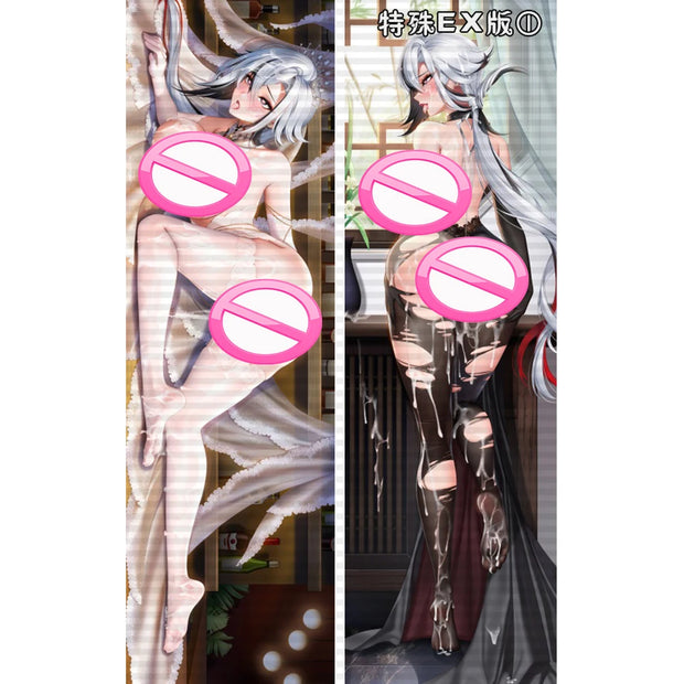 Genshin Impact Arlecchino Dakimakura 2WAY Hugging Body Pillow Case Anime Pillow Cushion Cover Xmas Gifts